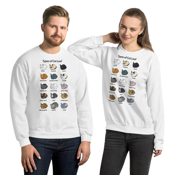 Types Of Cat Loaf Unisex Sweatshirt