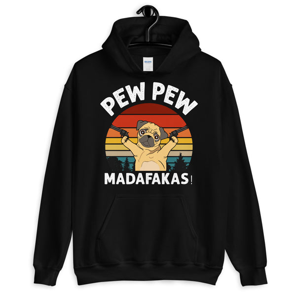 Pug Pew Pew Unisex Hoodie