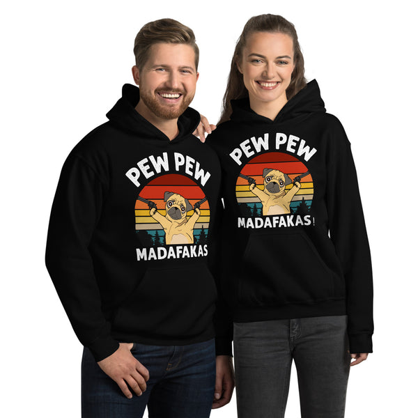 Pug Pew Pew Unisex Hoodie