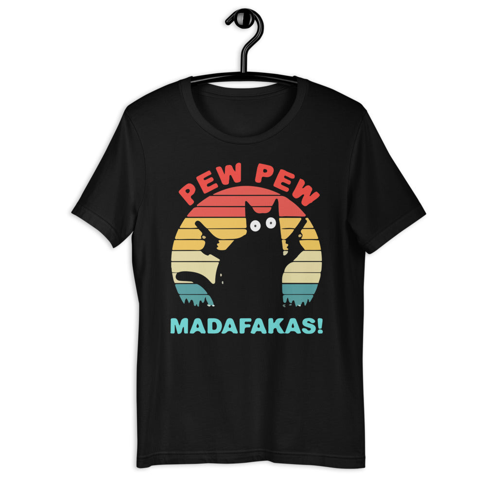 Cat Pew Pew Unisex T-shirt