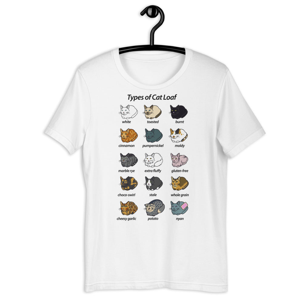 Types Of Cat Loaf Unisex T-shirt