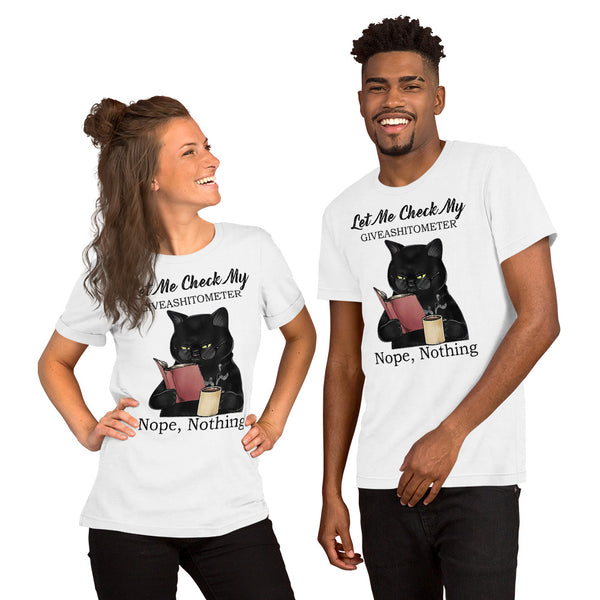 Cat Giveashitometer Unisex T-shirt