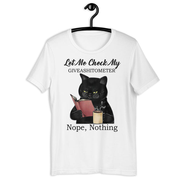 Cat Giveashitometer Unisex T-shirt