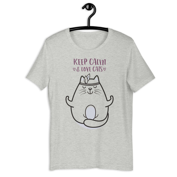 Keep Calm And Love Cats Unisex T-shirt