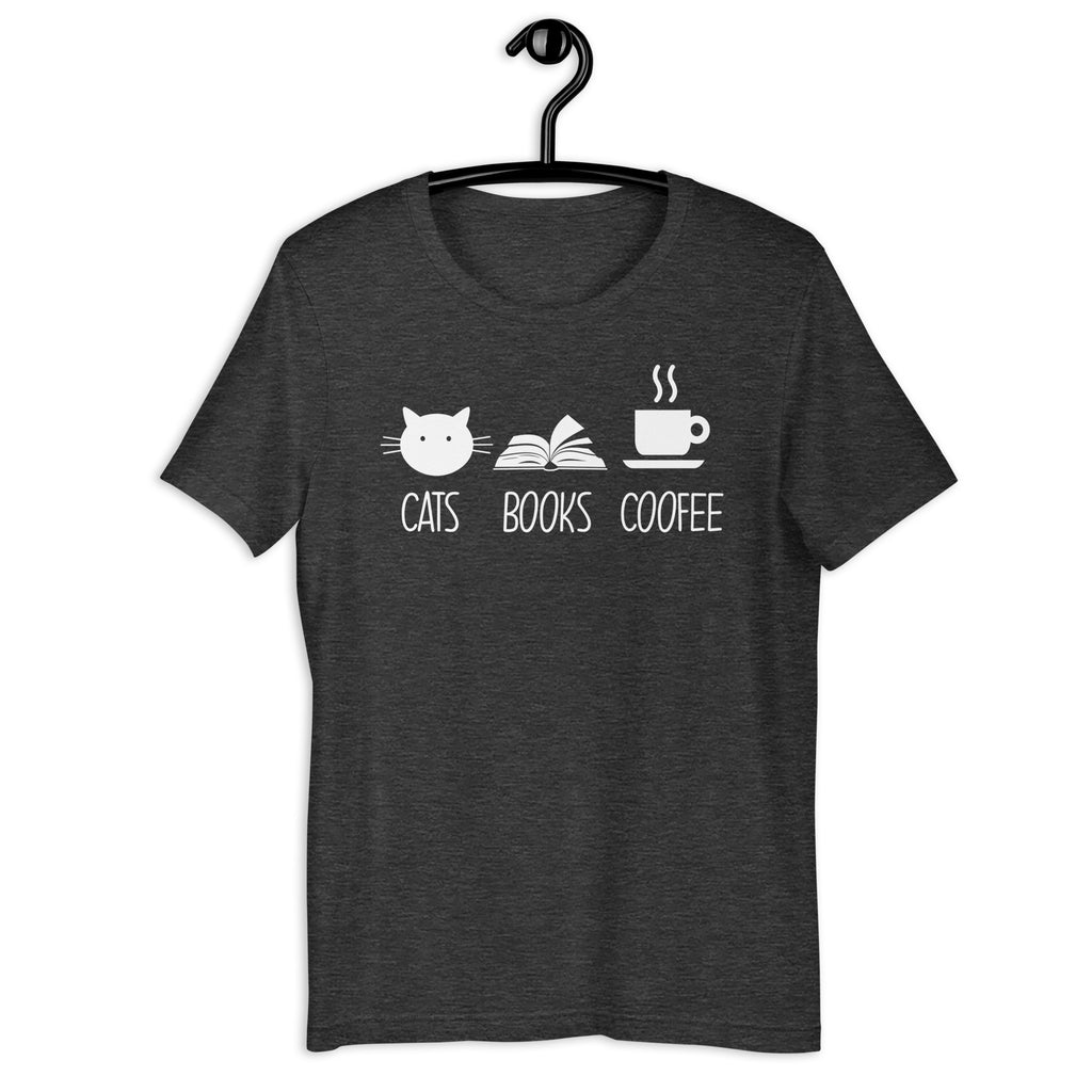 Cats Books Coffee Unisex T-shirt