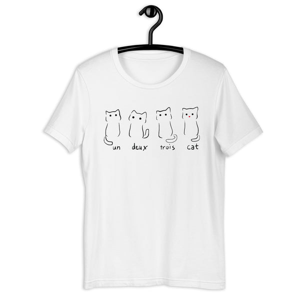 Un Deux Trois Cat Unisex T-shirt