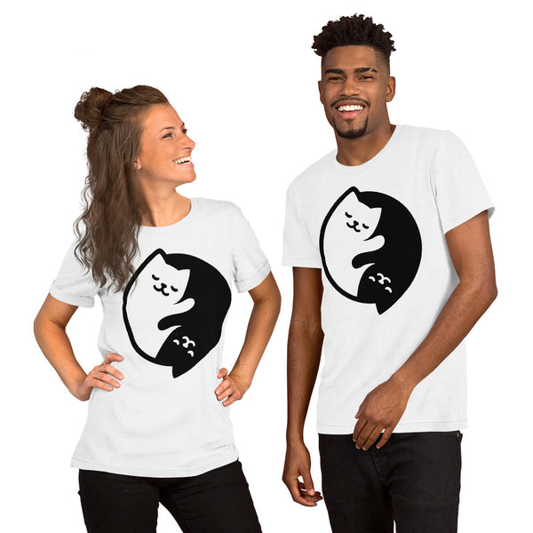 Yin Yang Cats Unisex T-shirt